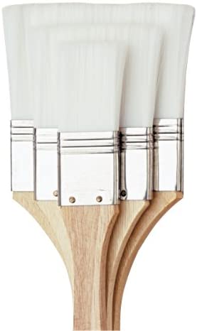 3 Pack White Nylon All Purpose Brush Set 1170 by Loew-Cornell