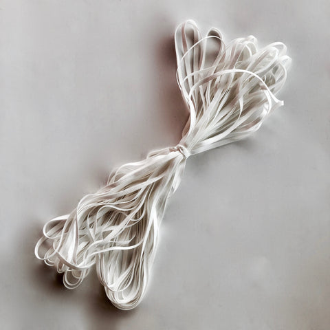 1/4" Knitted Sewing Elastic : Super-Soft High Quality White