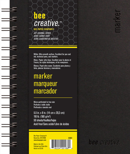 http://www.mondaes.com/cdn/shop/products/Bee_Paper_5.5_x_8_Marker_Bee_Creative_Art_Journal_FOR_SALE_NOW_At_Mondaes_Makerspace_Supply_1200x630.jpg?v=1571438688