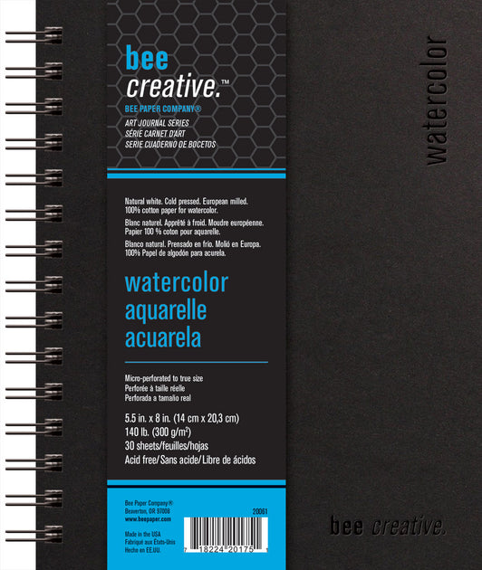 Bee Creative Watercolor Art Journals in 3 Sizes – Mondaes Makerspace &  Supply