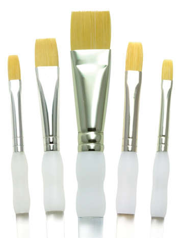 Gold Taklon Paint Brush Sets by Royal & Langnickel