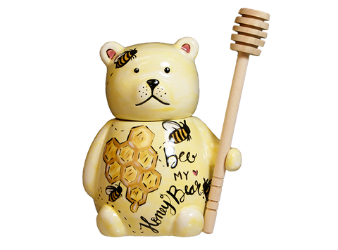 Teddy Bear Honey Pot