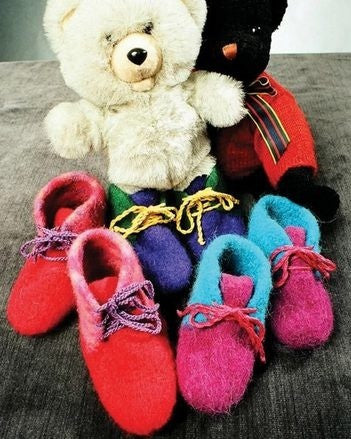 Children's Felt Boot Slippers