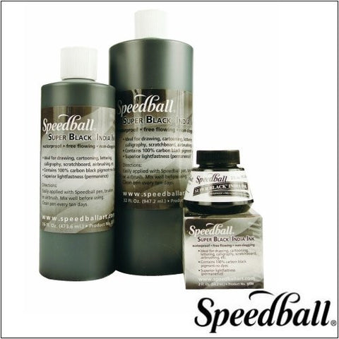 Speedball 2 oz Super Black India Ink