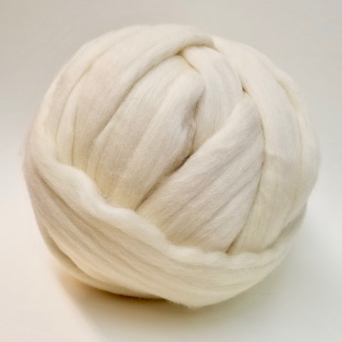 Natural White Wool Top