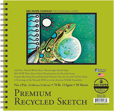 Premium Recycled Sketch Pads, Sheets, & Rolls by Bee Paper