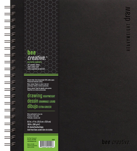 Bee Creative Heavyweight Draw Art Journals in 3 Sizes