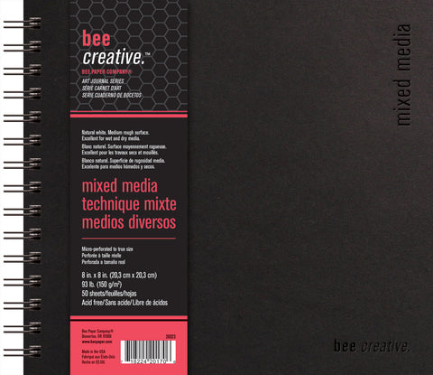 Bee Creative Mixed Media Art Journals in 3 Sizes