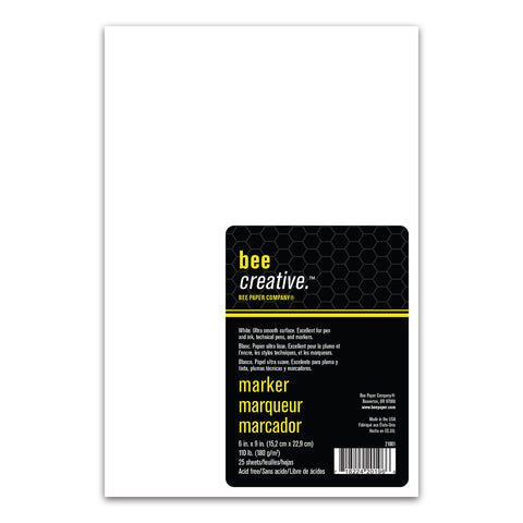 6" x 9" Marker Bee Creative 25 Sheet Pack by Bee Paper