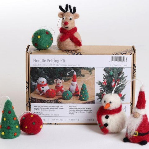 "Christmas Ornaments" Needle Felting Kit by Ashford