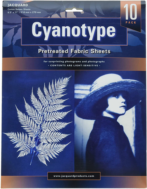 Cyanotype Fabric Sheets: 8.5" x 11"