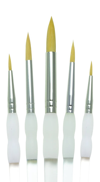 Gold Taklon Paint Brush Sets by Royal & Langnickel