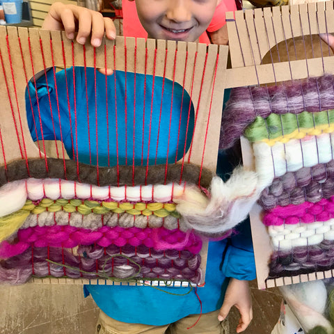 The NEW Slim Loom Tapestry Weaving Flat Loom for kids & adult weavers at Mondaes Makerspace & Supply 