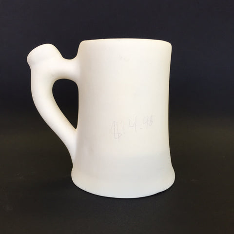 Plain Small Beer Stein with Thumb Rest