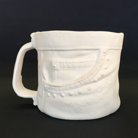 Short 12 oz Vintage Denim Mug
