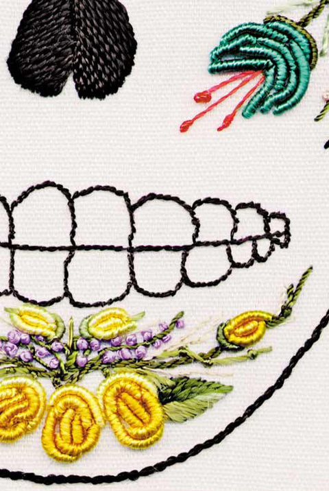 "Jackie" Sugar Skull Brazilian Embroidery Kit by EdMar