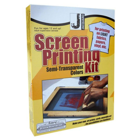 Screen Printing Kit: Semi-Transparent Colors, by Jacquard
