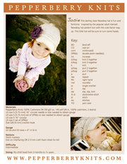 Josie Child Newsboy Hat Pattern