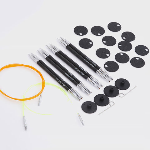 Karbonz Midi Interchangeable Circular Needle Set by Knitter's Pride