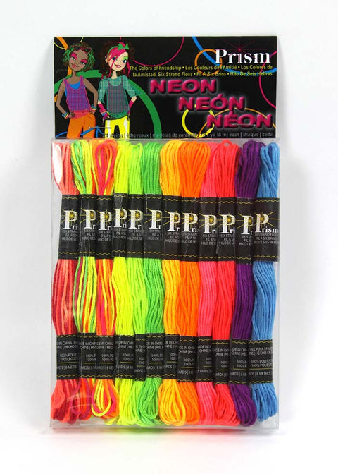 DMC Prism Neon Embroidery Floss Thread 24 Packs – Mondaes Makerspace &  Supply