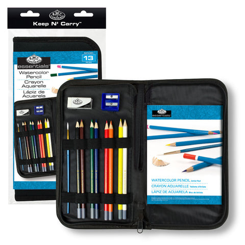 Keep 'N Carry Watercolor Pencil Set & Case by Royal & Langnickel