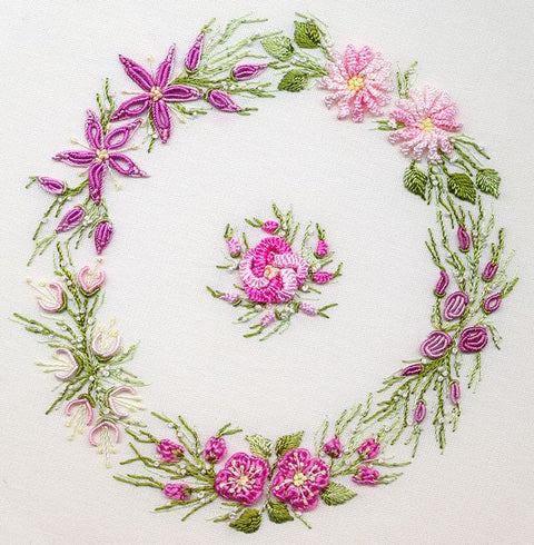 "Spring Wreath" Brazilian Embroidery Kit by EdMar
