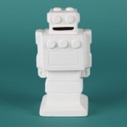 Square Head Robot Bank
