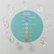 The Mindful Collection: Sterling Silver Plated Chakra Stitch Markers