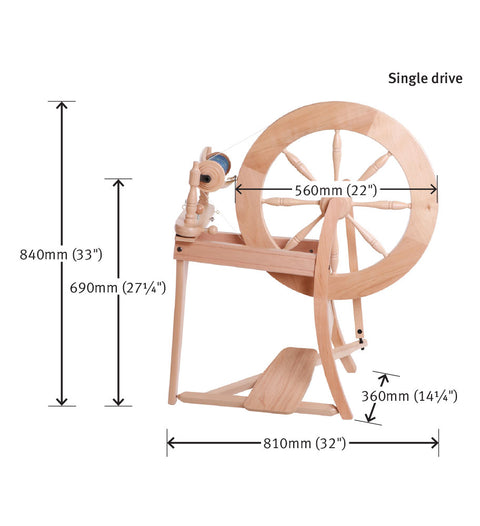 Ashford Traditional Wheel, Single & Double Drive