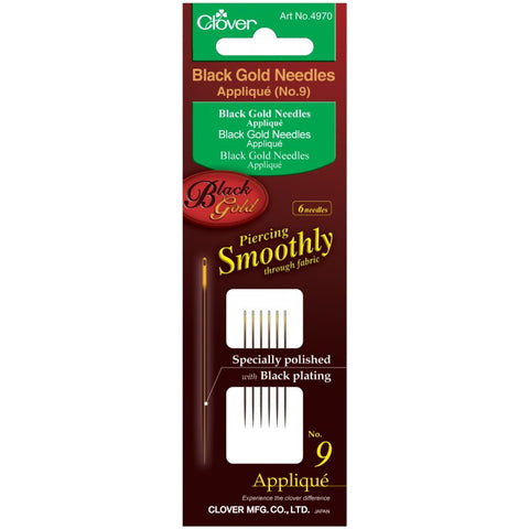 Clover Black Gold Hand Sewing Needles: Quilting