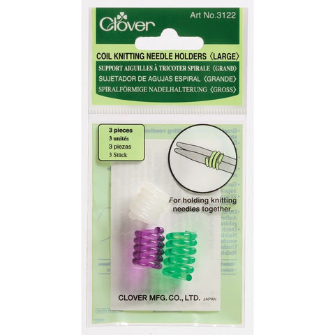 Large Clover Coil Knitting Needle Holders