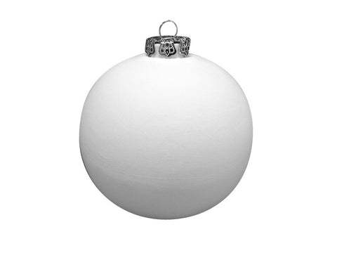 Silver Cap Ball Ornament