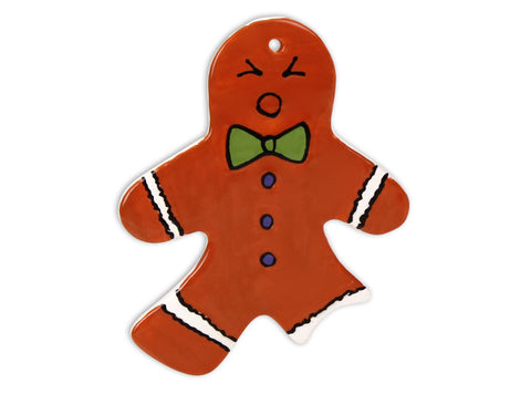 Bite Me Gingerbread Man Flat Ornament