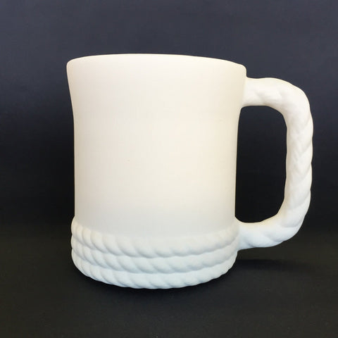 Rope Handle Vintage Mug