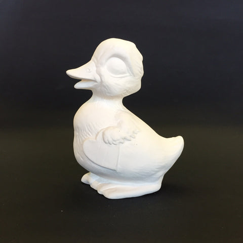 Vintage Duckling with a Valentine