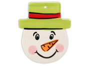 Frosty the Snowman Head Flat Ornament