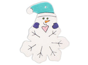 Snowflake Snowman Flat Ornament