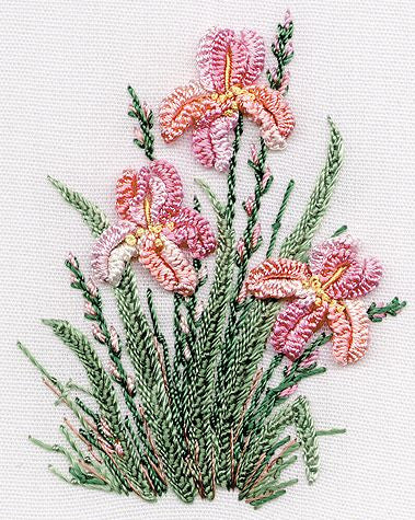 "Irises" Brazilian Embroidery Kit by EdMar