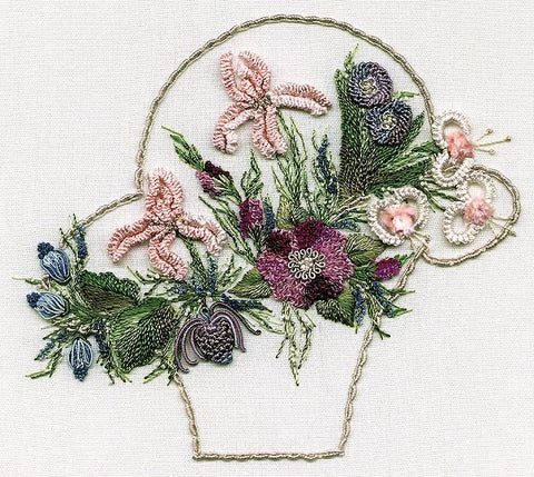 "Spring Basket" Brazilian Embroidery Kit by EdMar